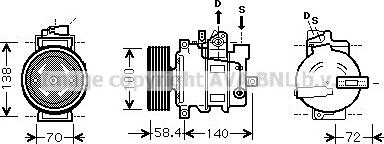 Prasco AIK262 - Compressore, Climatizzatore www.autoricambit.com