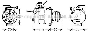 Prasco AIK267 - Compressore, Climatizzatore www.autoricambit.com