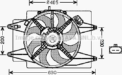 Prasco AL7515 - Ventola, Raffreddamento motore www.autoricambit.com