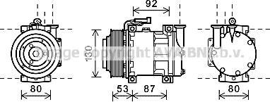 Prasco ALK122 - Compressore, Climatizzatore www.autoricambit.com