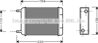 Prasco AU6049 - Scambiatore calore, Riscaldamento abitacolo www.autoricambit.com