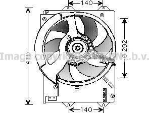 Prasco AU7502 - Ventola, Raffreddamento motore www.autoricambit.com