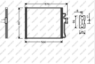 Prasco BM045C001 - Condensatore, Climatizzatore www.autoricambit.com