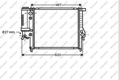 Prasco BM014R003 - Radiatore, Raffreddamento motore www.autoricambit.com