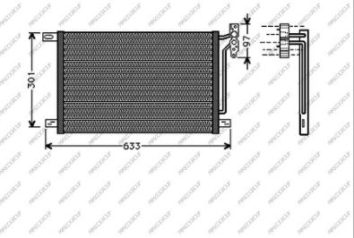 Prasco BM018C002 - Condensatore, Climatizzatore www.autoricambit.com