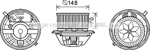 Prasco BW8462 - Elettromotore, Ventilatore abitacolo www.autoricambit.com