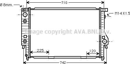 Prasco BW2094 - Radiatore, Raffreddamento motore www.autoricambit.com