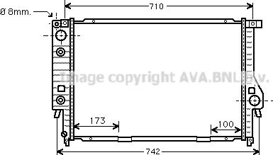 Prasco BW2134 - Radiatore, Raffreddamento motore www.autoricambit.com