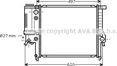 Prasco BW2125 - Radiatore, Raffreddamento motore www.autoricambit.com