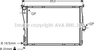 Prasco BW2304 - Radiatore, Raffreddamento motore www.autoricambit.com