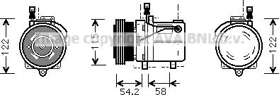 Prasco BWAK059 - Compressore, Climatizzatore www.autoricambit.com