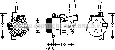 Prasco BWAK319 - Compressore, Climatizzatore www.autoricambit.com