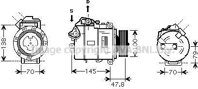 Prasco BWAK331 - Compressore, Climatizzatore www.autoricambit.com