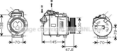 Prasco BWK331 - Compressore, Climatizzatore www.autoricambit.com