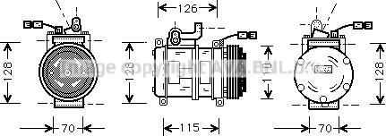 Prasco BWK231 - Compressore, Climatizzatore www.autoricambit.com