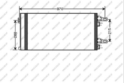 Prasco CI954C001 - Condensatore, Climatizzatore www.autoricambit.com