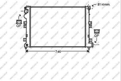 Prasco CI053R006 - Radiatore, Raffreddamento motore www.autoricambit.com