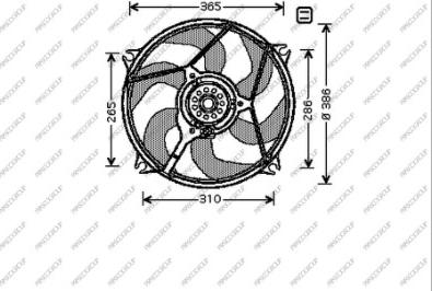 Prasco CI715F004 - Ventola, Raffreddamento motore www.autoricambit.com