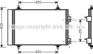 Prasco CN5240D - Condensatore, Climatizzatore www.autoricambit.com