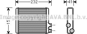 Prasco CN6286 - Scambiatore calore, Riscaldamento abitacolo www.autoricambit.com