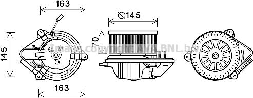 Prasco CN8515 - Elettromotore, Ventilatore abitacolo www.autoricambit.com