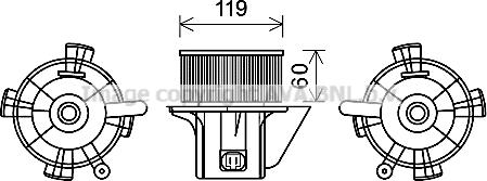 Prasco CN8299 - Elettromotore, Ventilatore abitacolo www.autoricambit.com