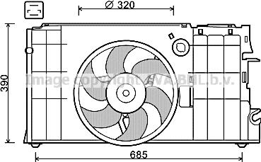 Prasco CN7548 - Ventola, Raffreddamento motore www.autoricambit.com