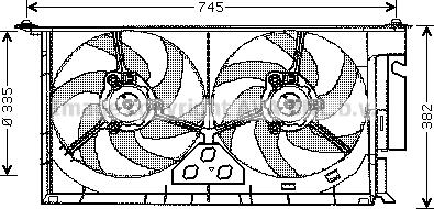 Prasco PE7537 - Ventola, Raffreddamento motore www.autoricambit.com