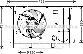 Prasco CN7537 - Ventola, Raffreddamento motore www.autoricambit.com