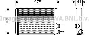 Prasco CNA6305 - Scambiatore calore, Riscaldamento abitacolo www.autoricambit.com