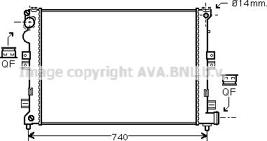 Prasco CNA2208 - Radiatore, Raffreddamento motore www.autoricambit.com