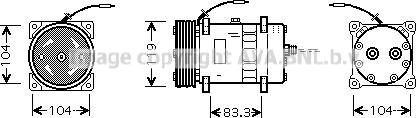 Prasco CNK176 - Compressore, Climatizzatore www.autoricambit.com