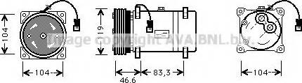 Prasco CNK216 - Compressore, Climatizzatore www.autoricambit.com