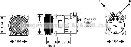 Prasco CNK210 - Compressore, Climatizzatore www.autoricambit.com