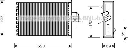 Prasco CR6045 - Scambiatore calore, Riscaldamento abitacolo www.autoricambit.com