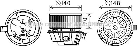 Prasco DA8012 - Elettromotore, Ventilatore abitacolo www.autoricambit.com