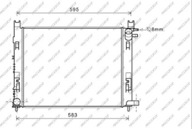 Prasco DA226R002 - Radiatore, Raffreddamento motore www.autoricambit.com