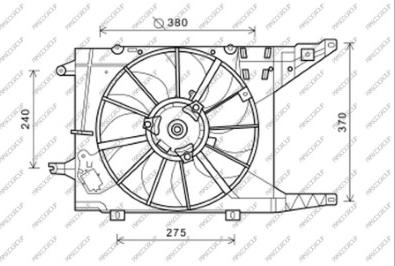 Prasco DA220F001 - Ventola, Raffreddamento motore www.autoricambit.com