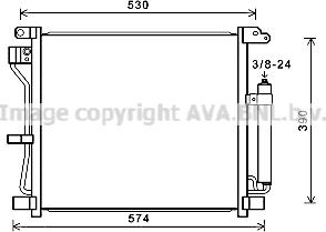 Prasco DN5403D - Condensatore, Climatizzatore www.autoricambit.com