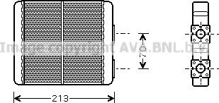 Prasco DN6226 - Scambiatore calore, Riscaldamento abitacolo www.autoricambit.com