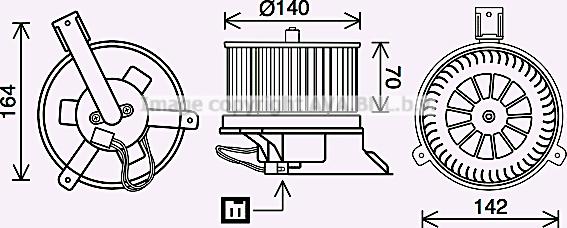 Prasco DN8434 - Elettromotore, Ventilatore abitacolo www.autoricambit.com