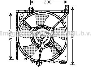 Prasco DN7520 - Ventola, Raffreddamento motore www.autoricambit.com