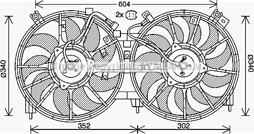 Prasco DN7537 - Ventola, Raffreddamento motore www.autoricambit.com