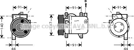 Prasco DNK002 - Compressore, Climatizzatore www.autoricambit.com