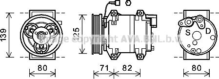 Prasco DNK377 - Compressore, Climatizzatore www.autoricambit.com