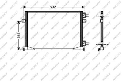 Prasco DS950C003 - Condensatore, Climatizzatore www.autoricambit.com