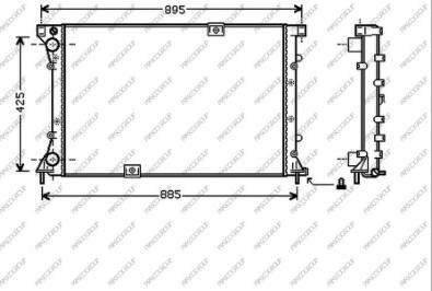 Prasco DS950R002 - Radiatore, Raffreddamento motore www.autoricambit.com