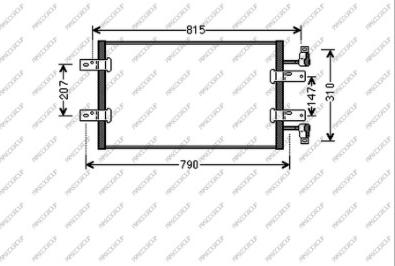 Prasco DS952C002 - Condensatore, Climatizzatore www.autoricambit.com