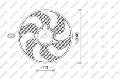 Prasco DS011F002 - Ventola, Raffreddamento motore www.autoricambit.com