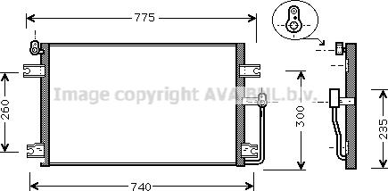 Prasco DW5085 - Condensatore, Climatizzatore www.autoricambit.com